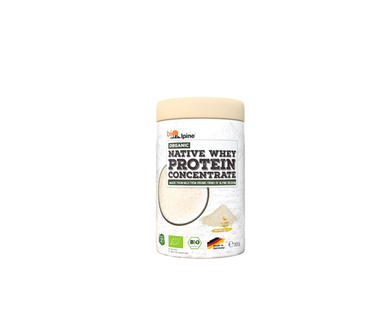 Native whey protein concentrate swiss white chocolate