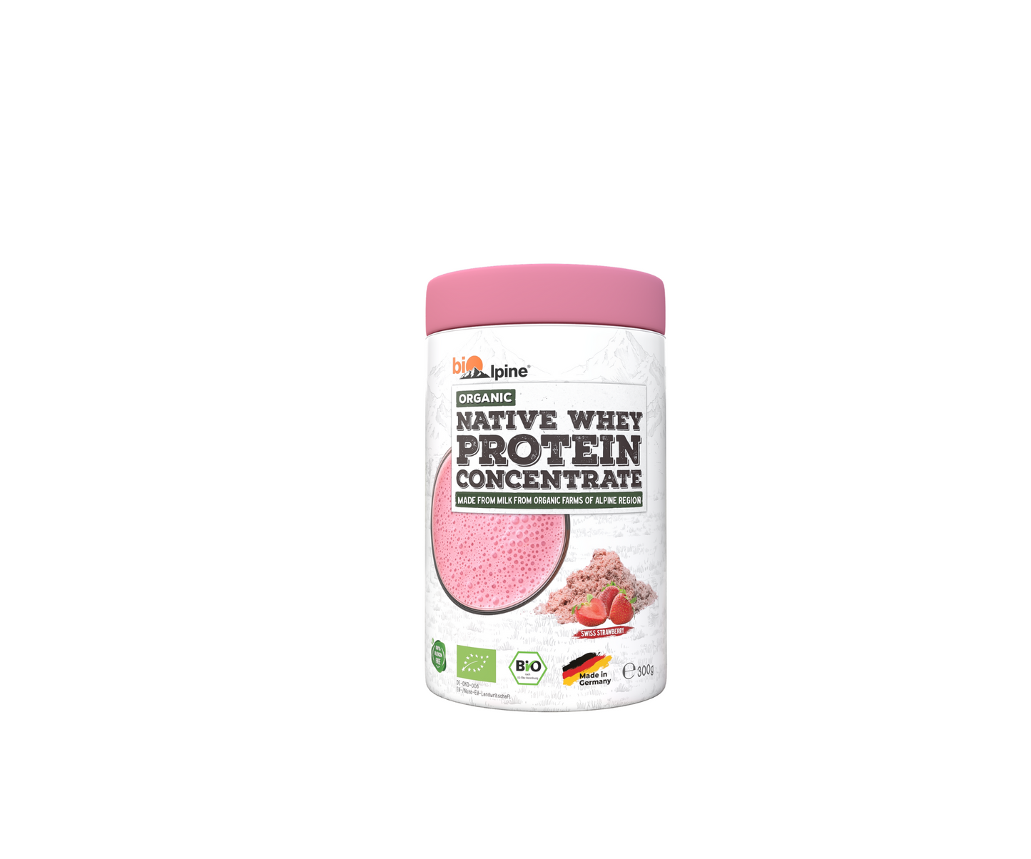 Native whey protein concentrate swiss strawberry
