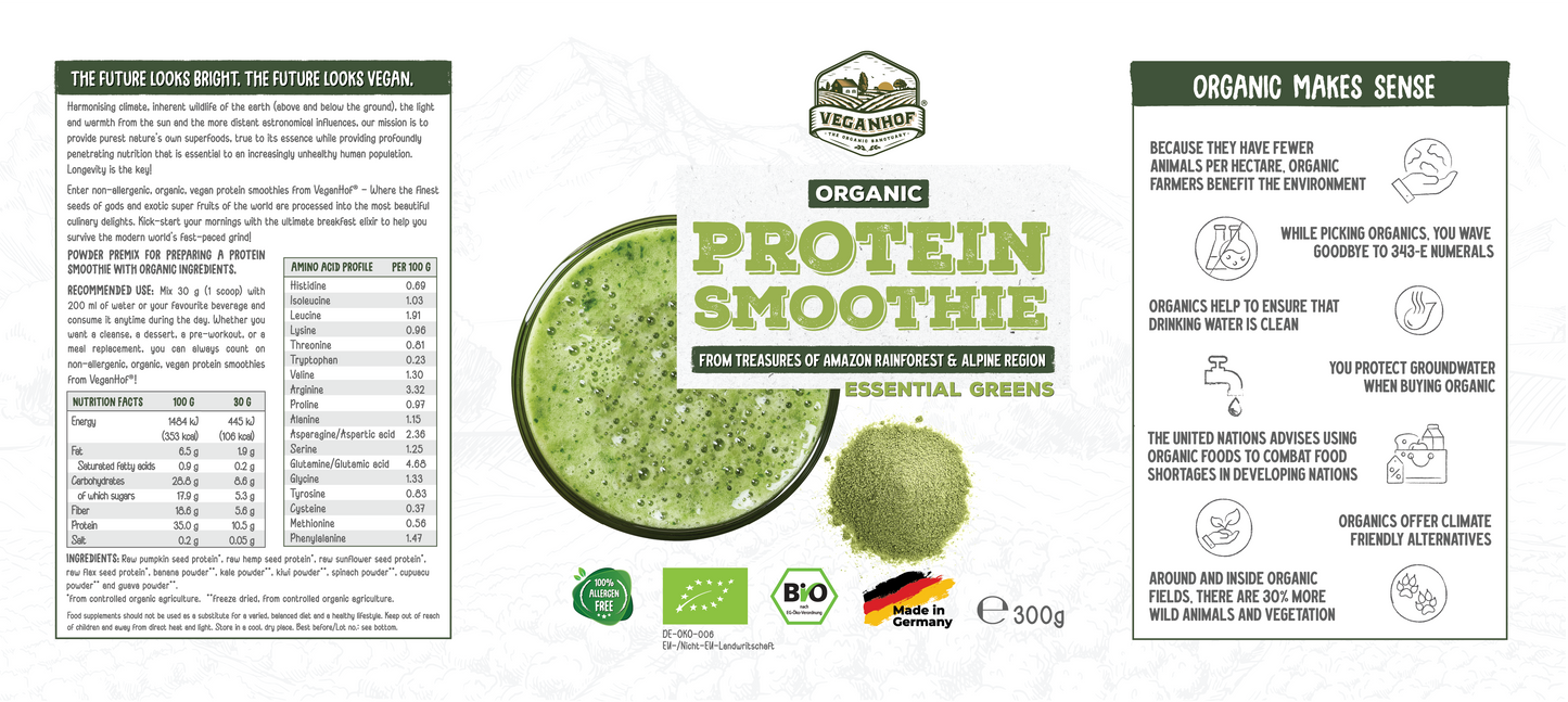 Protein smoothie essential greens